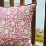 Varnika- Hand Block Printed Mauve Cotton Pillowcase
