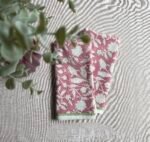 Varnika- Hand Block Printed Mauve Cotton Napkins (Set of 4,6) - Image 6
