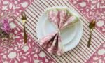 Varnika- Hand Block Printed Mauve Cotton Napkins (Set of 4,6) - Image 8
