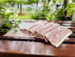 Varnika- Hand Block Printed Mauve Cotton Napkins (Set of 4,6) - Image 3