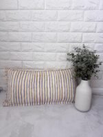 Kiran- Hand Block Print Sunflower Cotton Lumbar Pillowcase - Image 3