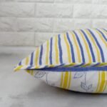 Kiran- Hand Block Print Sunflower Cotton Lumbar Pillowcase