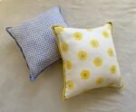 Kiran- Hand Block Printed Purple Checks Cotton Pillowcase - Image 5