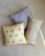 Kiran- Hand Block Print Sunflower Cotton Lumbar Pillowcase - Image 6
