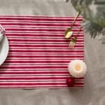 Jingle -Hand Block Printed Christmas Placemats