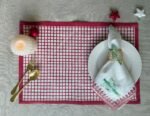 Jingle- Hand block Printed Christmas Tree Napkins (Set of 4, 6) - Image 6