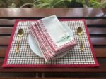 Jingle- Hand block Printed Christmas Tree Napkins (Set of 4, 6) - Image 5