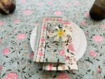 Reva-Hand Block Print Table cloth and Napkins set - Image 5